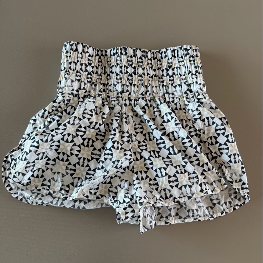 Free People The Way Home Printed Shorts